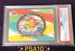 Japanese PSA10 2023 WCS Commemorative Sticker Pokemon Card Pikachu - Image 1