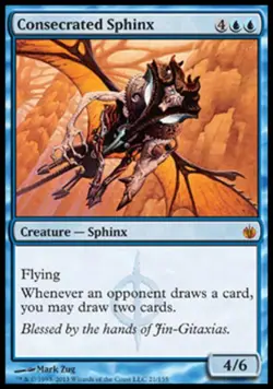 Consecrated Sphinx - Medium Play MTG Mirrodin Besieged - Image 1