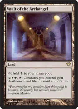 Vault of the Archangel - Medium Play MTG Dark Ascension - Image 1
