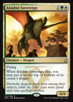 Arashin Sovereign - Medium Play MTG Dragons of Tarkir - Image 1