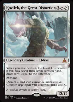 Kozilek, the Great Distortion - Medium Play MTG Oath of the Gatewatch - Image 1