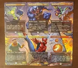 MTG Marvel Spider-Man Scene FOIL Borderless Full Complete 6 Card Set (SPE) - Image 1