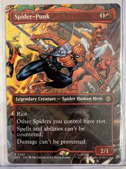 MTG, Spider-Punk (#207), Marvel's Spider-Man, Non-Foil, NM Borderless Rare - Image 1
