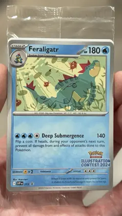 Feraligatr Pokemon Center Illustration Contest Promo Sealed - Image 1