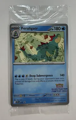 Feraligatr Pokemon Center Illustration Contest Promo Sealed - Image 3