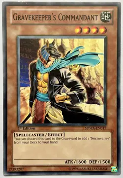 SDMA-EN017 Gravekeeper's Commandant - Common 1st Edition Lightly Played YuGiOh - Image 1