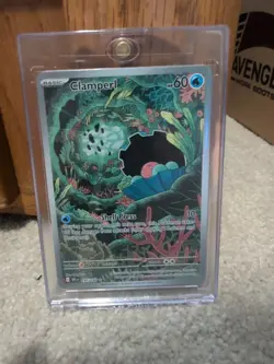 Pokemon TCG Destined Rivals Clamperl Full Art Illustration Rare Card 195/182 NM - Image 1
