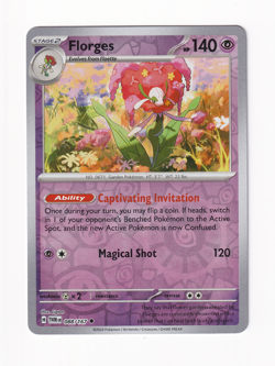 Florges 088/167 Twilight Masquerade 2024 Reverse Holo Pokemon Card Near Mint NM - Image 1