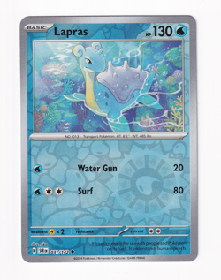 Lapras 031/142 Stellar Crown 2024 Reverse Holo Pokemon Card Near Mint NM - Image 1