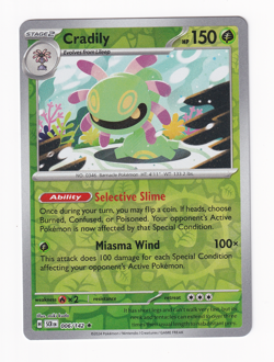 Cradily 006/142 Stellar Crown 2024 Reverse Holo Pokemon Card Near Mint NM - Image 1