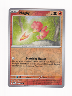 Magby 019/182 Paradox Rift 2023 Reverse Holo Pokemon Card Near Mint NM - Image 1