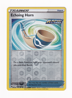 Echoing Horn 136/198 Chilling Reign 2021 Reverse Holo Pokemon Card Near Mint NM - Image 1