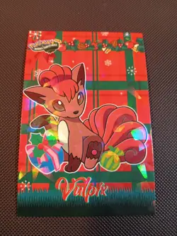Pokemon 2024 Card Database Christmas Set Vulpix 2 Crack Holo Peru US Seller - Image 1