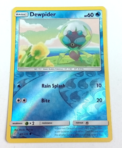 Dewpider 48/236 Unified Minds Reverse Holo Rare Pokemon Card 2019 - Image 1