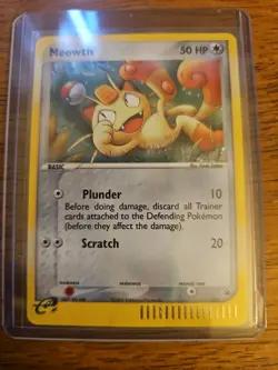 Meowth #13 Black Star Promo Pokemon Card Nintendo EX Collector's Tin Tag 5.5 - Image 1