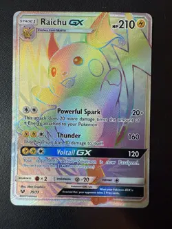 Raichu GX - 75/73 - Pokemon Shining Legends Sun & Moon Secret Rare Card LP/NM - Image 1
