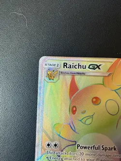 Raichu GX - 75/73 - Pokemon Shining Legends Sun & Moon Secret Rare Card LP/NM - Image 2