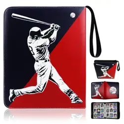 Baseball Card Binder, 2025 Sports Trading Card with Sleeves Holder Album, 900... - Image 1