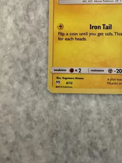 Pokemon TCG Pikachu 6/12 McDonalds 2019 Holo Promo Pokemon Card - Image 3