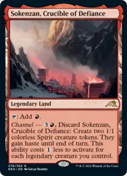 Sokenzan, Crucible of Defiance - Near Mint MTG Kamigawa: Neon Dynasty - Image 1