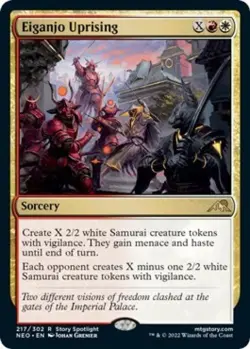 Eiganjo Uprising - Near Mint MTG Kamigawa: Neon Dynasty - Image 1