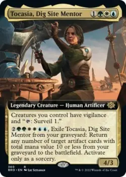Tocasia, Dig Site Mentor (Extended Art) - Near Mint MTG The Brothers' War - Image 1