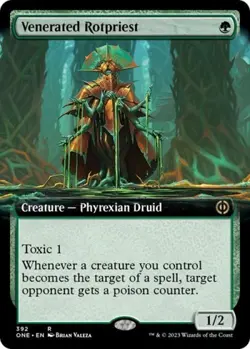 Venerated Rotpriest (Extended Art) - Near Mint MTG Phyrexia: All Will Be One - Image 1
