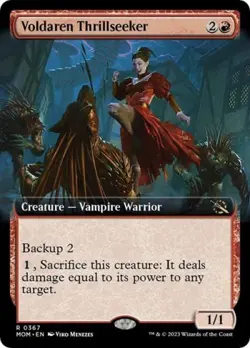 Voldaren Thrillseeker (Extended Art) - Near Mint MTG March of the Machine - Image 1