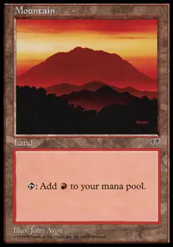 Mountain (304) - Mirage #304 MTG Magic The Gathering - Image 1