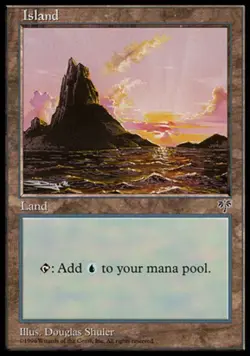Island (300) - Mirage #300 MTG Magic The Gathering - Image 1