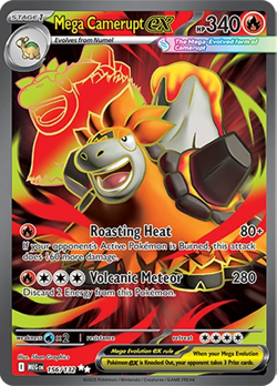 POKEMON - MEGA CAMERUPT EX - 156/132 ULTRA Secret RARE FULL ART MEGA EVOLUTION - Image 1