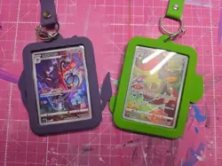 Chinese pokemon cards With Keychain Displays Lot Of 2 - Image 2