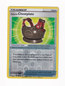 Galarian Chestplate 141/198 Chilling Reign Reverse Holo Pokemon Near Mint NM - Image 1