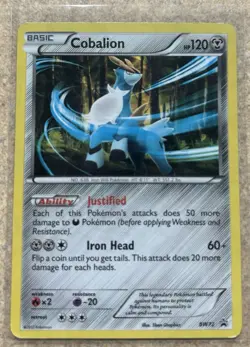 2012 Pokemon Black And White Promo Holo Cobalion BW72 - Image 1