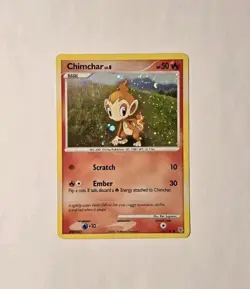 Pokemon Chimchar 76/130 Diamond and Pearl Cosmos Holo Rare LP - Image 1