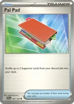 NM-Mint Pal Pad - 182/198 - Common - Reverse Holo Pokemon Scarlet & Violet - Bas - Image 1