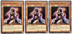 3 x SOFU-EN013 Gravekeeper's Spiritualist - Common 1st Edition Near Mint YuGiOh - Image 1