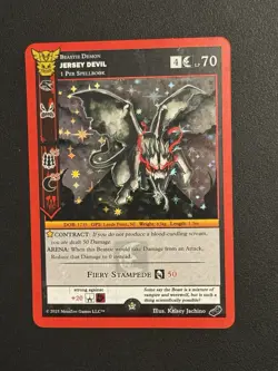 MetaZoo 2023 Black Friday Promo Card - Jersey Devil - Full Holo - Image 1