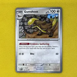 Gumshoos 110/132 UnCommon Mega Evolution Pokemon Card NM - Image 1