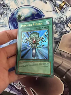 (58) Monster Reborn (Magic) LOB-118 Unlimited Ultra Rare Yu-Gi-Oh Card LP - Image 2