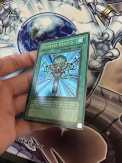 (58) Monster Reborn (Magic) LOB-118 Unlimited Ultra Rare Yu-Gi-Oh Card LP - Image 4
