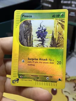 Pineco 85/144 Skyridge 2003 Reverse Holo E-Series Vintage Pokemon Card TCG - Image 4