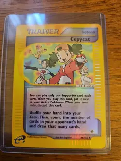 PL (Reverse Holo) Pokemon COPYCAT Card EXPEDITION Base Set 138/165 Foil PLAYED - Image 1