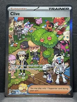 Pokemon TCG Paldean Fates Clive Sir Special Illustration Card 236/091 NM - Image 1