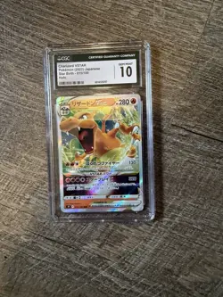 Charizard VSTAR Pokemon Card Japanese CGC 10 Gem Mint - Image 1