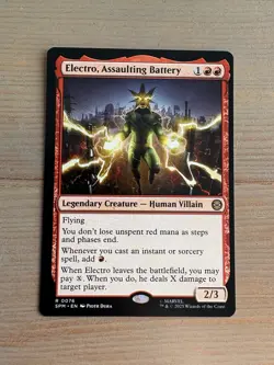Electro, Assaulting Battery - 76 - MTG: Marvel’s Spider-Man - Rare - Regular - Image 1