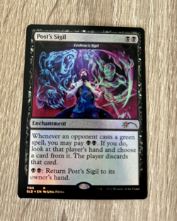 Leshrac's Sigil Post´s sigil Foil secret lair magic the gathering MTG - Image 1