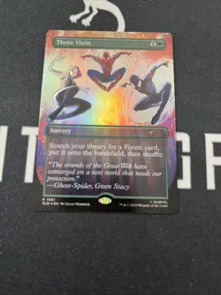 Foil Secret Lair Three Visits x1 Magic Cards MTG Spider-Man - Image 1