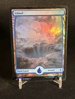 MTG Battle For Zendikar Island Full Art Foil 259/274 MP - Image 1