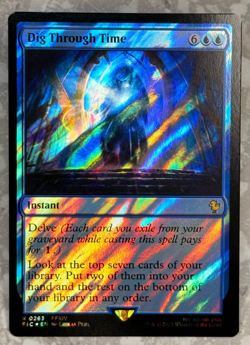 Dig Through Time Surge Foil 263 MTG Final Fantasy FIC NM X1 - Image 1